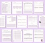 ADHD Digital Diary, Undated Diary, iPad Diary, Adult ADHD Diary, ADHD Diary, GoodNotes Diary, Scientific Purple ADHD Diary