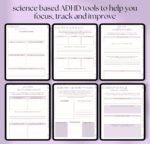 ADHD Digital Diary, Undated Diary, iPad Diary, Adult ADHD Diary, ADHD Diary, GoodNotes Diary, Scientific Purple ADHD Diary