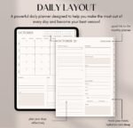 Undated digital diary, iPad and Android diary, GoodNotes diary, digital calendar, daily, weekly, monthly journal, 2024 2025 diary for iPad